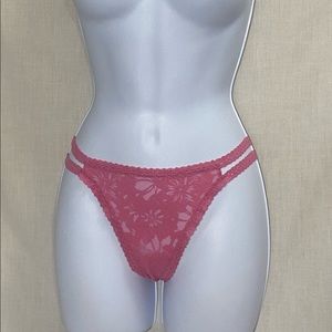 Victoria’s Secret PINK Pink Lacey Thong Panties
